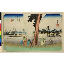 歌川広重: No 30 Hamamatsu fuyugare-zu / Tokaido Gojusan-tsugi no uchi - 大英博物館