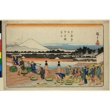 Utagawa Hiroshige: Nihon-bashi sakana-ichi / Toto Meisho - British Museum