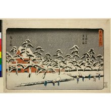 Utagawa Hiroshige: Shiba Zojo-ji setchu no zu / Toto Meisho - British Museum