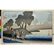 Utagawa Hiroshige: No 37,Miyanokoshi / Kisokaido Rokujukyu-tsugi no uchi - British Museum