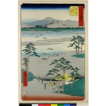 Utagawa Hiroshige: No 29 Mitsuke Tenryu-gawa fune-watashi / Gojusan-tsugi Meisho Zue - British Museum