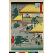 Utagawa Hiroshige: No 52 Ishibe ryosha tomari-kyaku / Gojusan-tsugi Meisho Zue - British Museum
