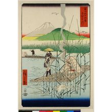 歌川広重: Sagami-gawa / Fuji Sanju Rokkei - 大英博物館