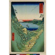 歌川広重: Shinano Shiojiri-toge / Fuji Sanju Rokkei - 大英博物館
