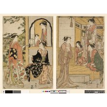 Torii Kiyonaga: triptych print - British Museum