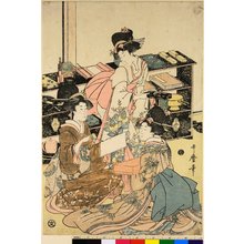 Kitagawa Utamaro: triptych print - British Museum