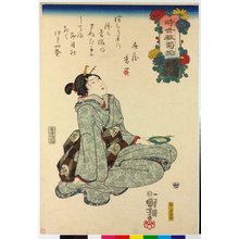 Utagawa Kuniyoshi: Imayo kikizoroi 時世粧菊揃 (Modern Chrysanthemum Varieties) - British Museum