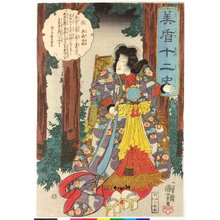 Utagawa Kuniyoshi: Ryu 辰 (Dragon) / Mitate junishi 美盾十二史 (Selection for the Twelve Signs) - British Museum