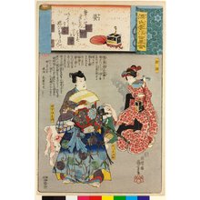 歌川国芳: Hotaru 螢 (No. 25 Fireflies) / Genji kumo ukiyoe awase 源氏雲浮世絵合 (Ukiyo-e Parallels for the Cloudy Chapters of the Tale of Genji) - 大英博物館