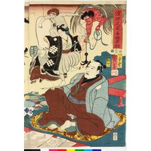 歌川国芳: Ukiyo Matabei meiga no kidoku 浮世又平名画の奇特 (Miracle of Masterpieces by Floating-world Matabei) - 大英博物館
