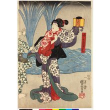 歌川国芳: triptych print - 大英博物館
