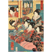 Utagawa Kuniyoshi: Haru no kotobuki (Springtime Congratulations) - British Museum