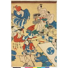 Utagawa Kuniyoshi: Tosa e makimono no utsushi (Copy of a scroll painting of the Tosa school) - British Museum