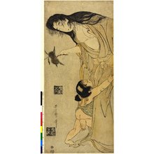 喜多川歌麿: diptych print - 大英博物館