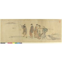 葛飾北斎: surimono / diptych print - 大英博物館