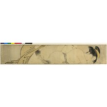 鳥居清長: Sode no maki (Handscroll for the Sleeve) - 大英博物館