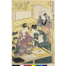 Kitagawa Utamaro: Joshoku kaiko tewaza-gusa (Women Engaged in the Sericulture Industry, Nos. 7-9) - British Museum