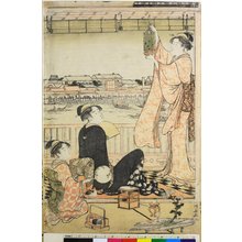 Torii Kiyonaga: triptych print (part) - British Museum