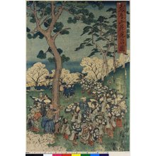 Utagawa Hiroshige: Azuka-yama hanami no zu - British Museum