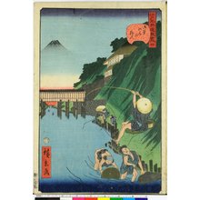 歌川広景: Edo meisho doke zukushi 江戸名所道戯尽 - 大英博物館