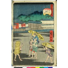 歌川広景: Edo meisho doke zukushi 江戸名所道戯尽 - 大英博物館