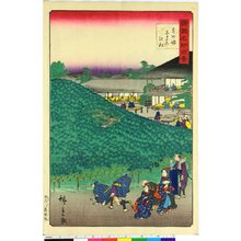 二歌川広重: Senshu Sakai Naniwaya no matsu 泉州堺なにわやの松 / Shokoku Meisho Hyakkei 諸国名所百景 - 大英博物館