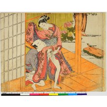 Suzuki Harunobu, 鈴木春信 (Suzuki Harunobu (鈴木春信))创作的日本版画《shunga / print》