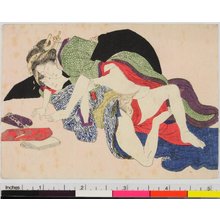 Japanischer Druck "shunga / print" von Keisai Eisen, 渓斉英泉 (Keisai Eisen (渓斉英泉))