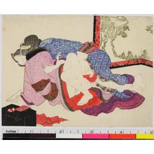 渓斉英泉: shunga / egoyomi - 大英博物館