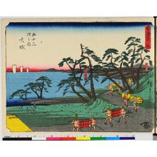 Japanese Print "Tokaido" by Utagawa Hiroshige, 歌川広重 (Utagawa Hiroshige (歌川広重))