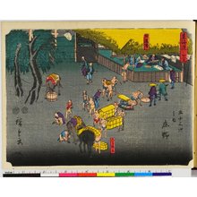 Utagawa Hiroshige, 歌川広重 (Utagawa Hiroshige (歌川広重))による浮世絵「Tokaido」