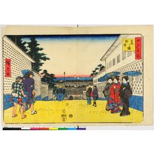 Utagawa Hiroshige, 歌川広重 (Utagawa Hiroshige (歌川広重))创作的日本版画《Edo Meisho》