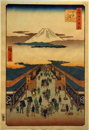 Utagawa Hiroshige: Surugacho, no. 8 from the series One-hundred Views of Famous Places in Edo - University of Wisconsin-Madison