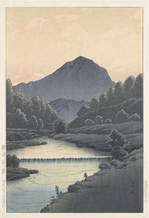 Kawase Hasui, 川瀬巴水 (Kawase Hasui)による浮世絵「Mount Kamaga, Hida」