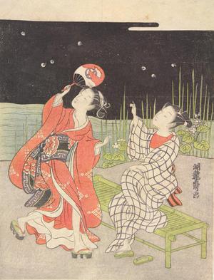 Isoda Koryusai: Couple Watching Fireflies - University of Wisconsin-Madison