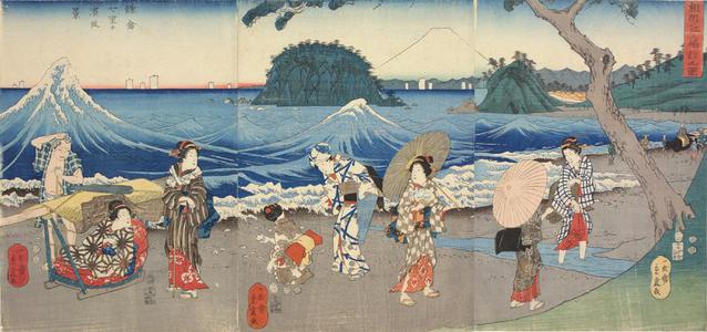 Utagawa Hiroshige II: Pilgrimage to Enoshima in Sagami Province - University of Wisconsin-Madison