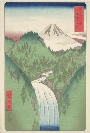 Utagawa Hiroshige: The Izu Mountains, no. 22 from the series Thirty-six Views of Mt. Fuji - University of Wisconsin-Madison