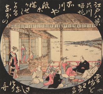 Torii Kiyonaga: Returning Sails at Shinagawa, from the series Eight Views of Edo - University of Wisconsin-Madison