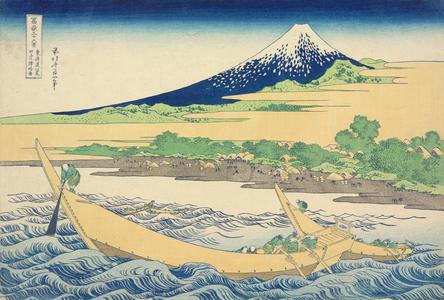 葛飾北斎: A Simplified View of Tago Bay near Ejiri on the Tokaido, from the series Thirty-six Views of Mt. Fuji - ウィスコンシン大学マディソン校