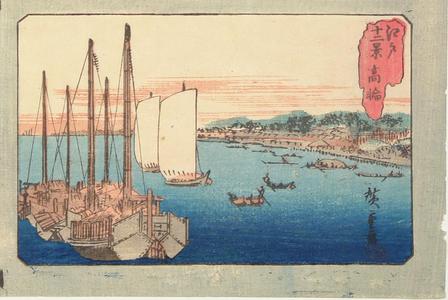 歌川広重: Takanawa, from the series Twelve Views of Edo - ウィスコンシン大学マディソン校