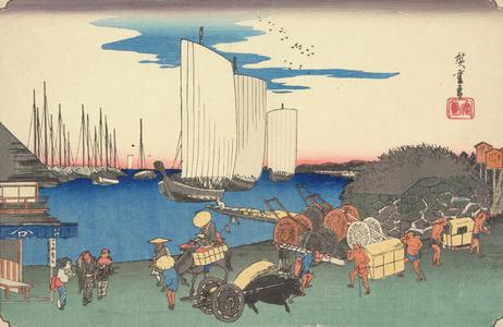 Utagawa Hiroshige: Evening View of Takanawa, from the series Famous Places in the Eastern Capital - University of Wisconsin-Madison