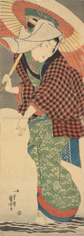 Utagawa Kuniyoshi: Young Woman with Snowman - University of Wisconsin-Madison