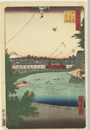 Utagawa Hiroshige: Hibiya and Soto-Sakurada from Yamashita-cho, no. 3 from the series One-hundred Views of Famous Places in Edo - University of Wisconsin-Madison