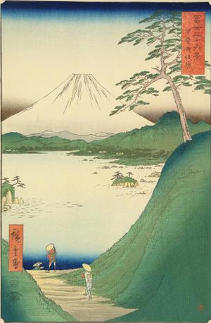 歌川広重: Misaka Pass in Kai Province, no. 30 from the series Thirty-six Views of Mt. Fuji - ウィスコンシン大学マディソン校