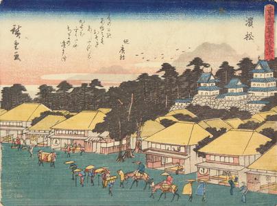 Utagawa Hiroshige: Hamamatsu, no. 30 from the series Fifty-three Stations of the Tokaido (Sanoki Half-block Tokaido) - University of Wisconsin-Madison