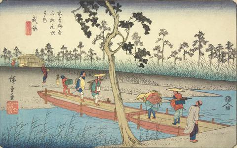 Utagawa Hiroshige: Musa, no. 67 from the series The Sixty-nine Stations of the Kisokaido - University of Wisconsin-Madison