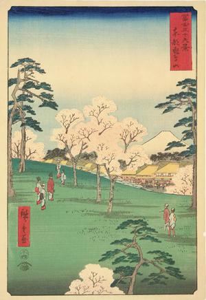 Utagawa Hiroshige: Mt. Asuka in the Eastern Capital, no. 8 from the series Thirty-six Views of Mt. Fuji - University of Wisconsin-Madison