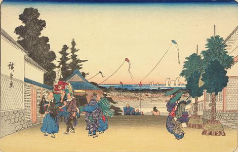 Utagawa Hiroshige: Kasumigaseki, from the series Famous Places in Edo - University of Wisconsin-Madison