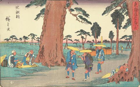 Utagawa Hiroshige: Chiryu, no. 40 from the series Fifty-three Stations of the Tokaido (Gyosho Tokaido) - University of Wisconsin-Madison