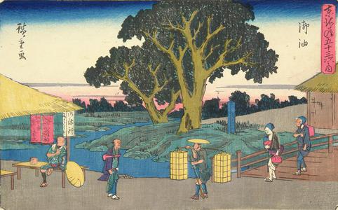 Utagawa Hiroshige: Goyu, no. 36 from the series Fifty-three Stations of the Tokaido (Gyosho Tokaido) - University of Wisconsin-Madison